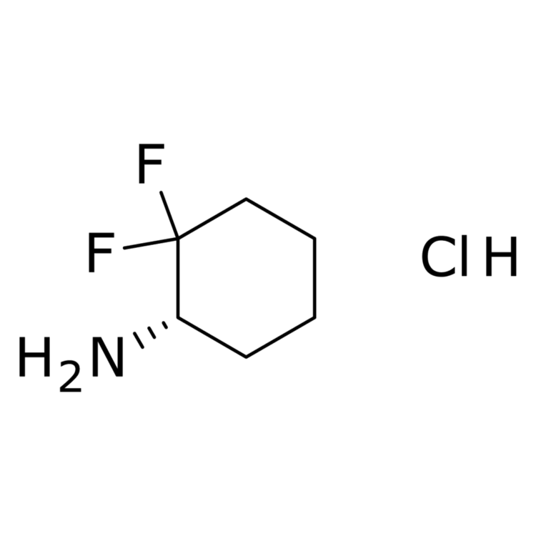 Structure of 1638744-12-3 | (1S)-2,2-difluorocyclohexan-1-amine hydrochloride