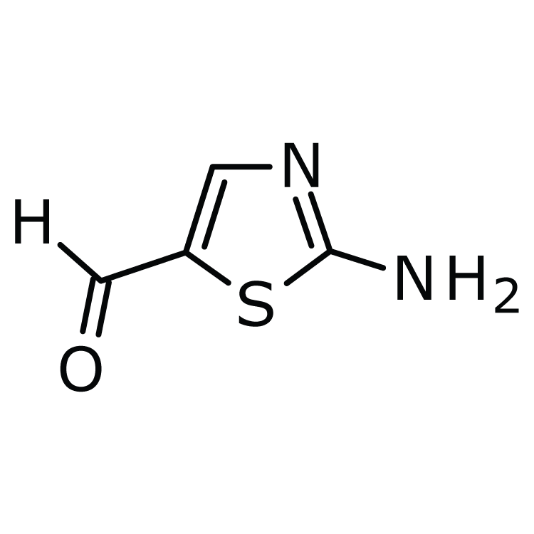 Structure of 1003-61-8 | 2-Amino-5-formylthiazole