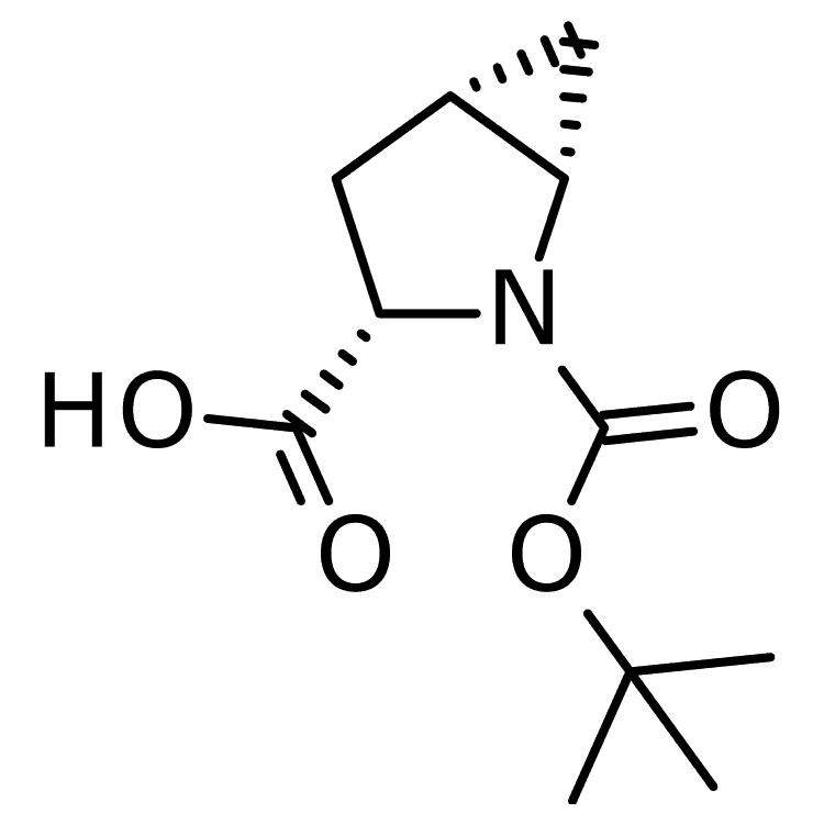 Structure of 197142-36-2 | (1s,3s,5s)-2-boc-2-azabicyclo[3.1.0]hexane-3-carboxylic acid