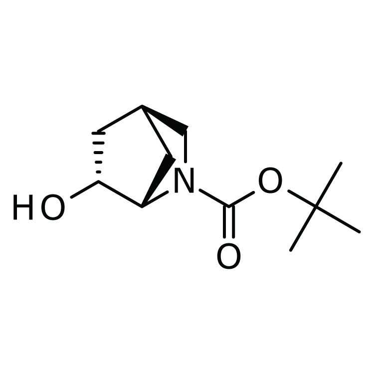Structure of 198835-05-1 | (1r,4s,6s)-rel-tert-butyl 6-hydroxy-2-azabicyclo[2.2.1]heptane-2-carboxylate