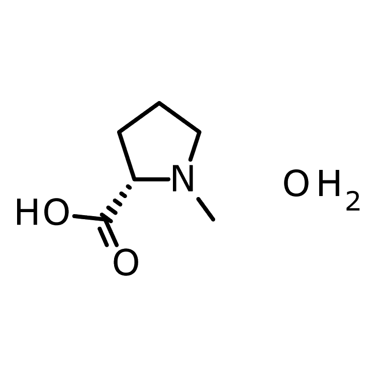 Structure of 199917-42-5 | (2S)-1-methylpyrrolidine-2-carboxylic acid hydrate