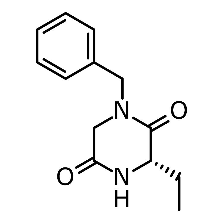 Structure of 325145-36-6 | (3S)-1-benzyl-3-ethylpiperazine-2,5-dione