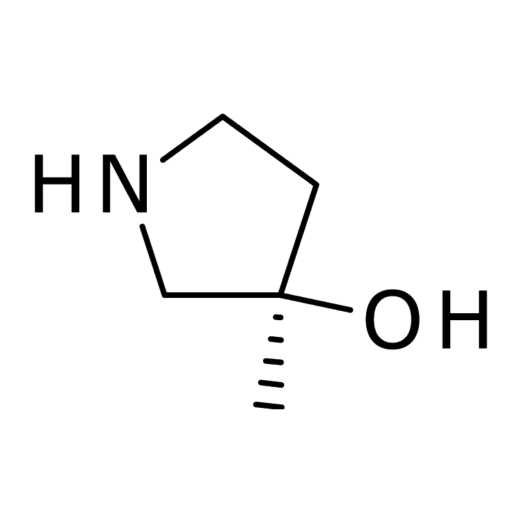 Structure of 392338-65-7 | (3R)-3-methylpyrrolidin-3-ol