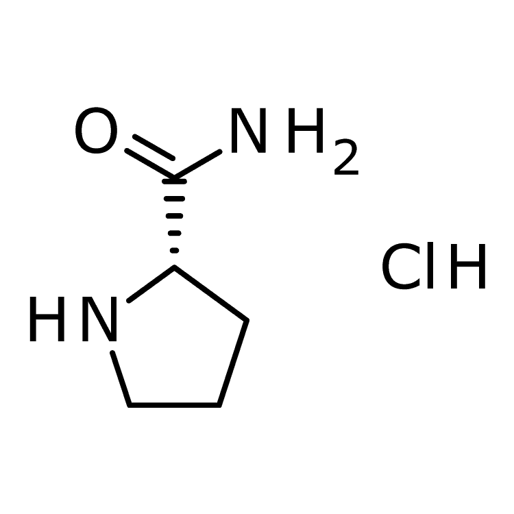 Structure of 42429-27-6 | (2S)-pyrrolidine-2-carboxamide hydrochloride