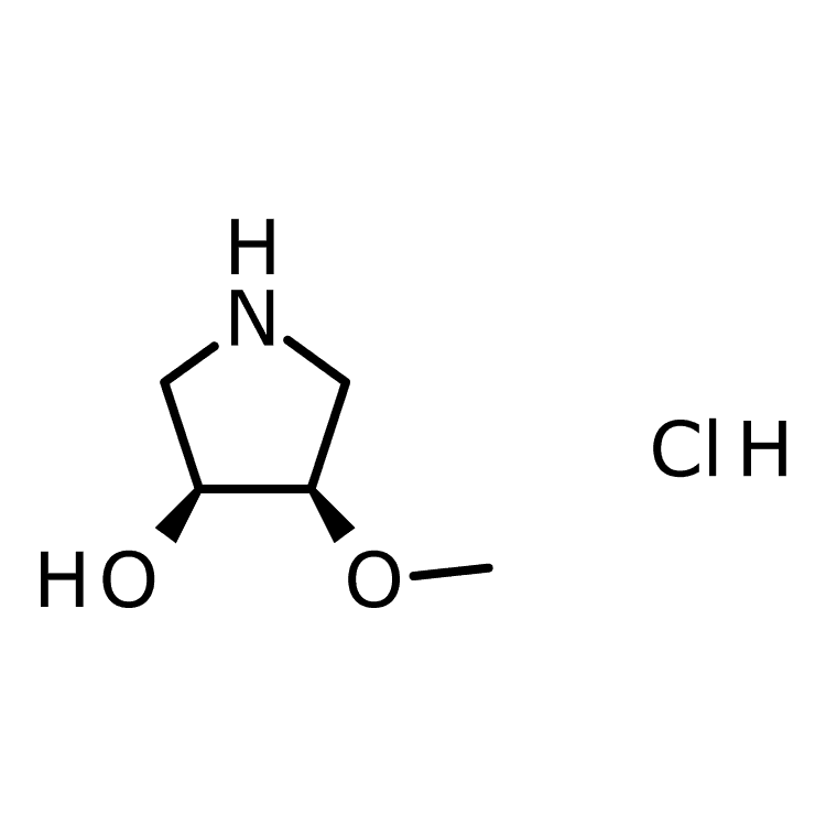Structure of 473298-29-2 | (3S,4R)-4-methoxypyrrolidin-3-ol hydrochloride