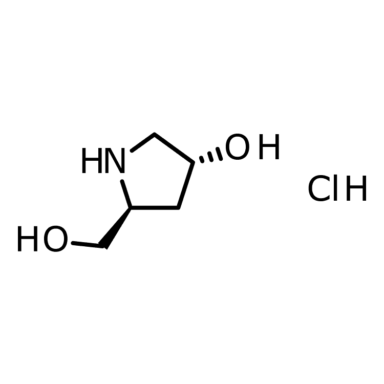 Structure of 478922-47-3 | (3R,5S)-5-(hydroxymethyl)pyrrolidin-3-ol hydrochloride