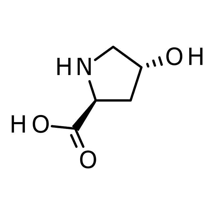 Structure of 51-35-4 | (2S,4R)-4-hydroxypyrrolidine-2-carboxylic acid