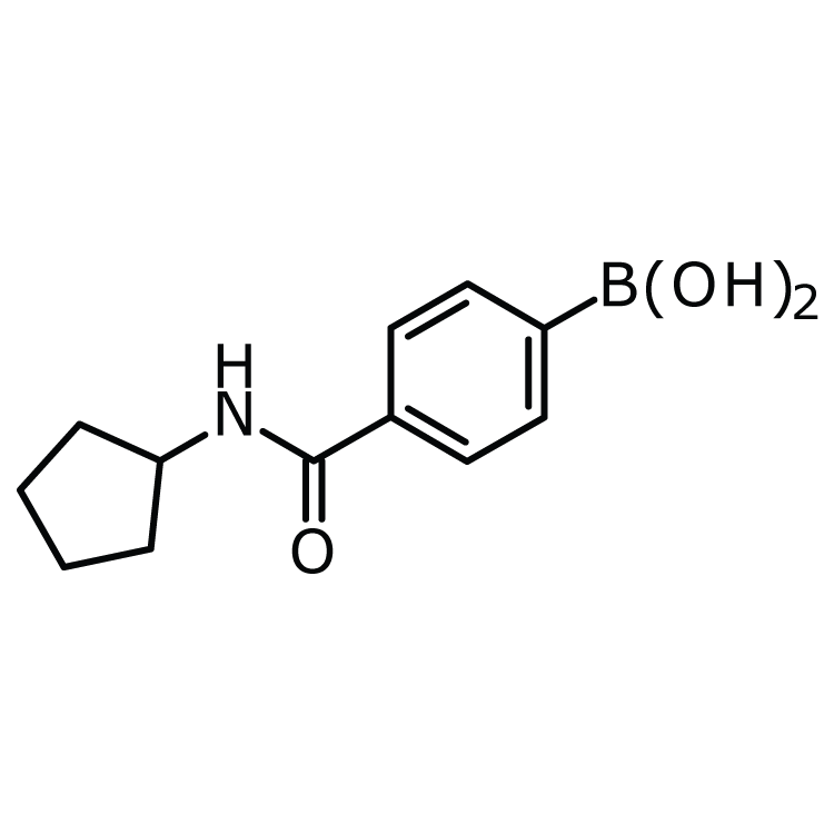 Structure of 850568-15-9 | 4-Cyclopentylaminocarbonylphenylboronic acid