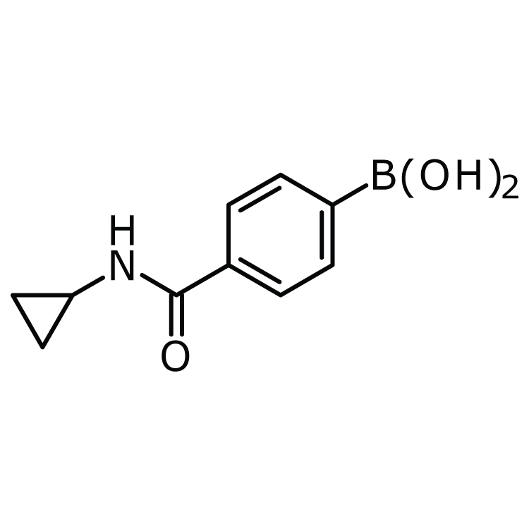 Structure of 860173-33-7 | 4-Cyclopropylaminocarbonylphenylboronic acid