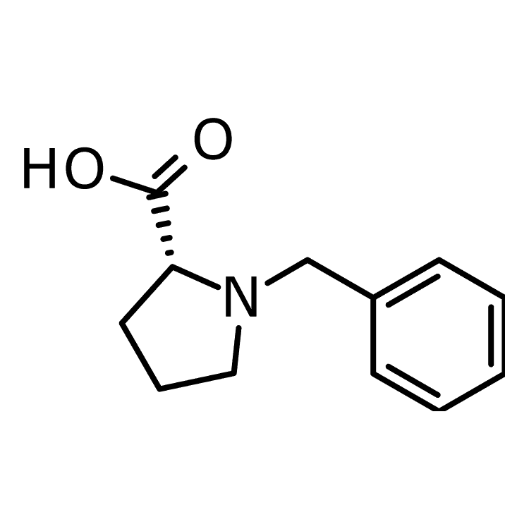 Structure of 56080-99-0 | (2R)-1-benzylpyrrolidine-2-carboxylic acid
