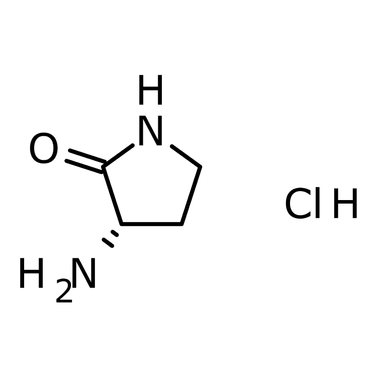 Structure of 56440-28-9 | (3S)-3-aminopyrrolidin-2-one hydrochloride