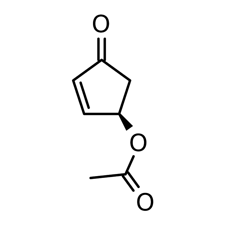 Structure of 59995-48-1 | (1r)-4-oxocyclopent-2-en-1-yl acetate