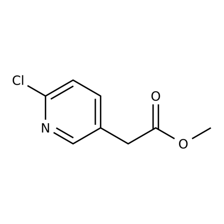 Structure of 717106-69-9 | Methyl 2-(6-chloropyridin-3-yl)acetate