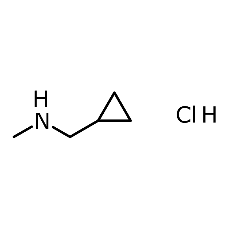Structure of 77335-18-3 | (cyclopropylmethyl)(methyl)amine hydrochloride