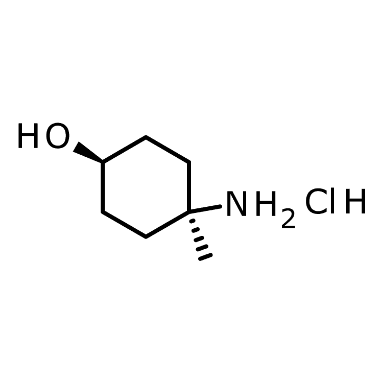Structure of 923598-04-3 | (cis)-4-amino-4-methylcyclohexan-1-ol hydrochloride