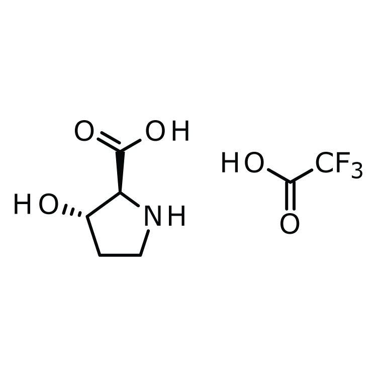 Structure of 1844898-10-7 | (2s,3s)-3-hydroxypyrrolidine-2-carboxylic acid;  trifluoroacetic acid