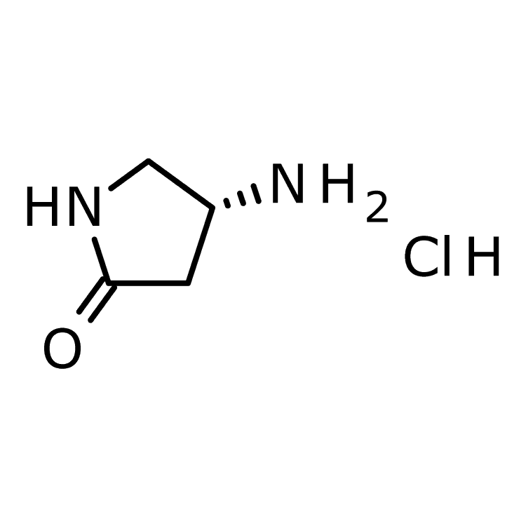 Structure of 1788058-41-2 | (4R)-4-aminopyrrolidin-2-one hydrochloride