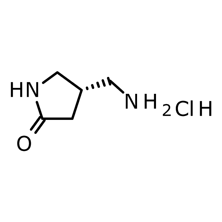 Structure of 1638744-96-3 | (4S)-4-(aminomethyl)pyrrolidin-2-one hydrochloride