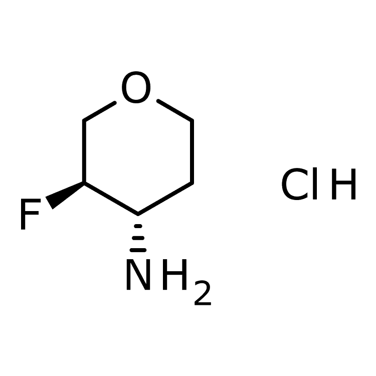 Structure of 1630815-55-2 | (3R,4S)-3-fluorooxan-4-amine hydrochloride