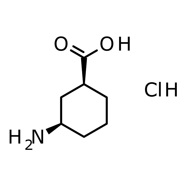 Structure of 2829279-57-2 | (1S,3R)-3-aminocyclohexane-1-carboxylic acid hydrochloride