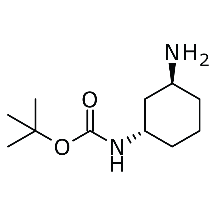Structure of 1788036-28-1 | (1s,3s)-3-amino-1-(boc-amino)cyclohexane