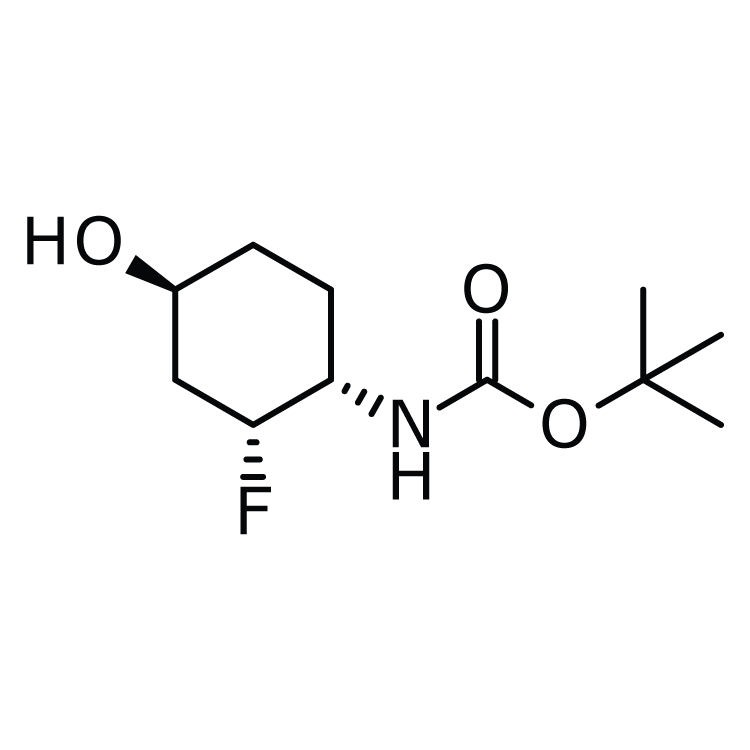 Structure of 1788041-38-2 | (1s,3r,4s)-rel-4-(boc-amino)-3-fluorocyclohexanol