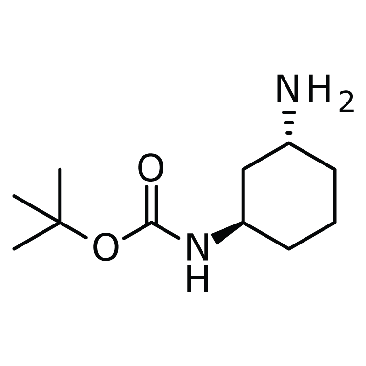Structure of 1788036-23-6 | (1r,3r)-3-amino-1-(boc-amino)cyclohexane