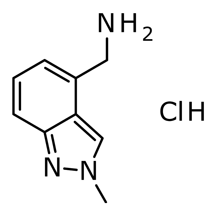Structure of 1788054-80-7 | (2-methyl-2h-indazol-4-yl)methanamine hydrochloride