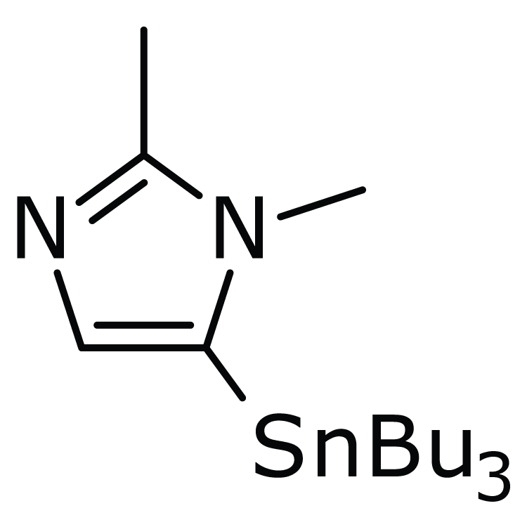 Structure of 86051-75-4 | 1,2-Dimethyl-5-(tributylstannyl)imidazole