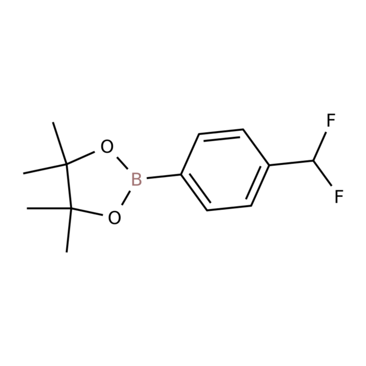 Structure of 1234319-14-2 | 2-(4-(Difluoromethyl)phenyl)-4,4,5,5-tetramethyl-1,3,2-dioxaborolane