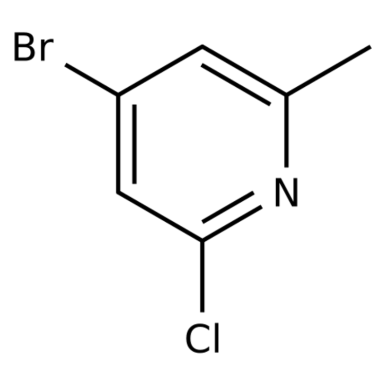 Structure of 1206250-53-4 | 4-Bromo-2-chloro-6-methylpyridine