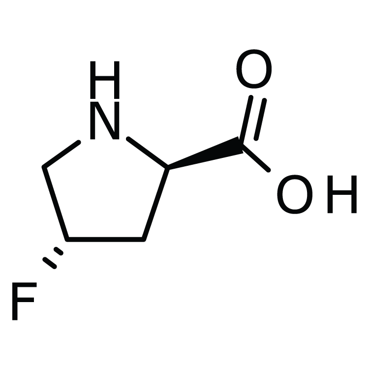 Structure of 131176-02-8 | (2R,4S)-4-Fluoropyrrolidine-2-carboxylic acid
