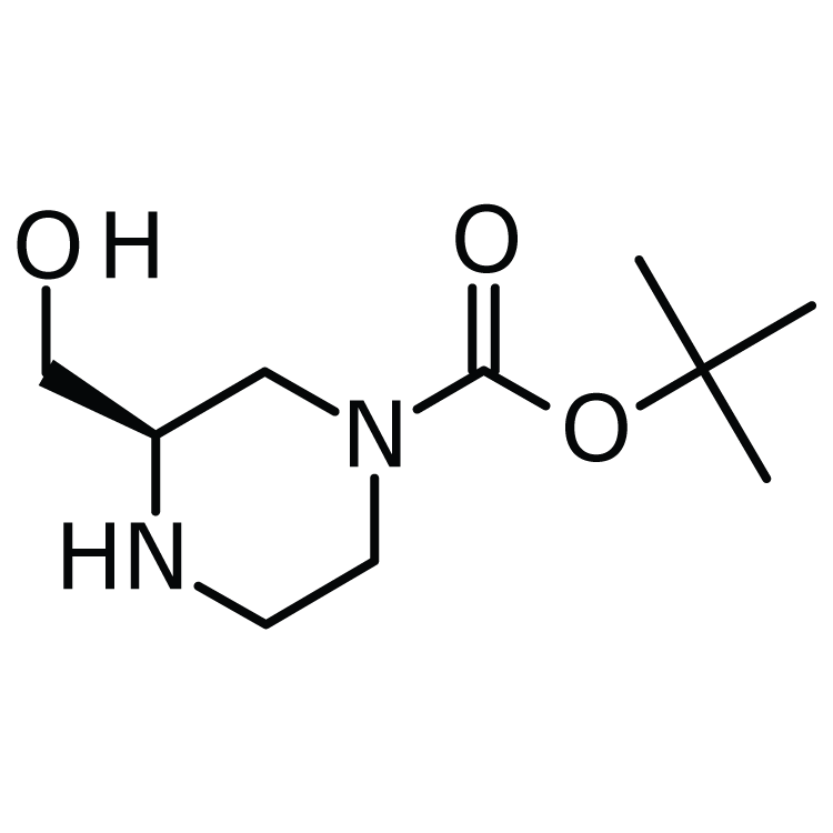 Structure of 278788-66-2 | (R)-1-BOC-3-(Hydroxymethyl)piperazine