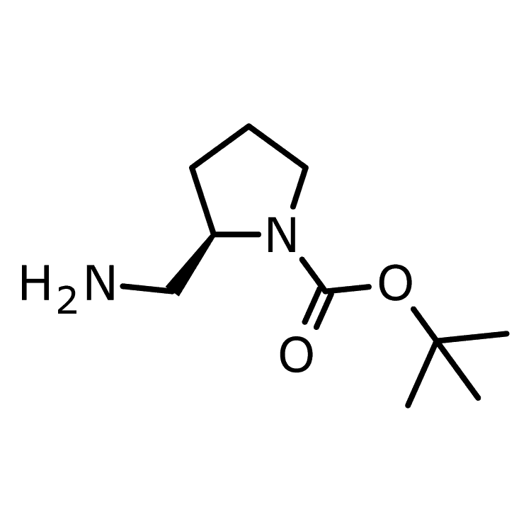 Structure of 259537-92-3 | (R)-1-Boc-2-(Aminomethyl)pyrrolidine