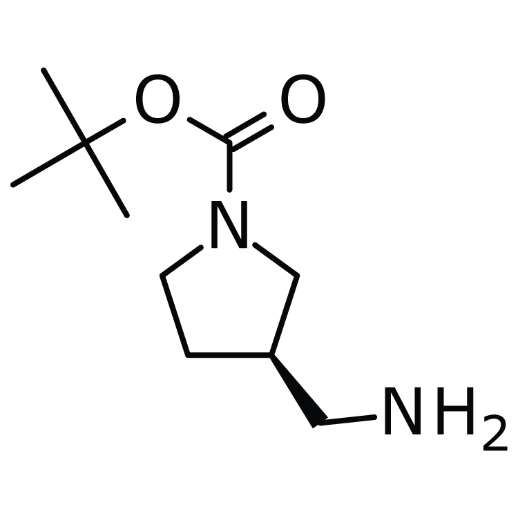 Structure of 199174-29-3 | (R)-1-Boc-3-(Aminomethyl)pyrrolidine