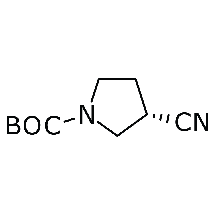 Structure of 132945-78-9 | (S)-1-Boc-3-Cyanopyrrolidine