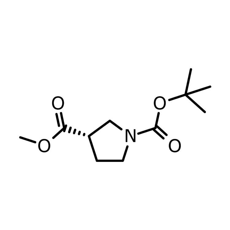 Structure of 313706-15-9 | (S)-1-Boc- Pyrrolidine-1,3-dicarboxylate
