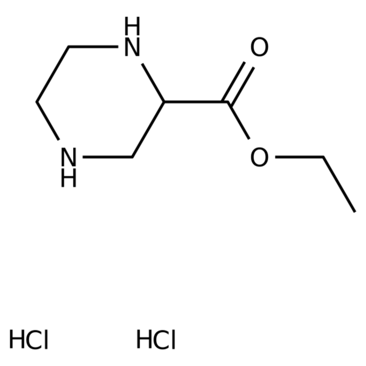 Structure of 129798-91-0 | Ethyl piperazine-2-carboxylate dihydrochloride