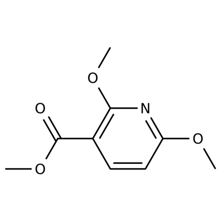 Structure of 65515-26-6 | Methyl 2,6-dimethoxynicotinate