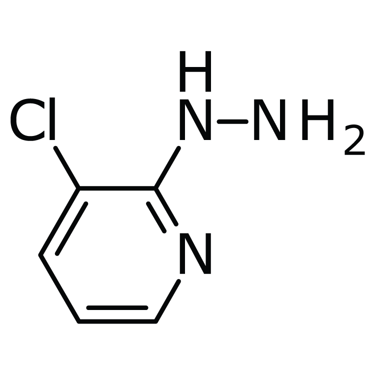 Structure of 22841-92-5 | (3-Chloropyridin-2-yl)hydrazine