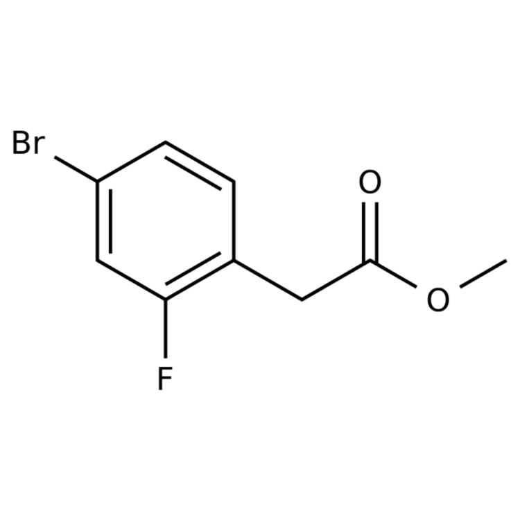 Structure of 193290-19-6 | Methyl 2-(4-bromo-2-fluorophenyl)acetate
