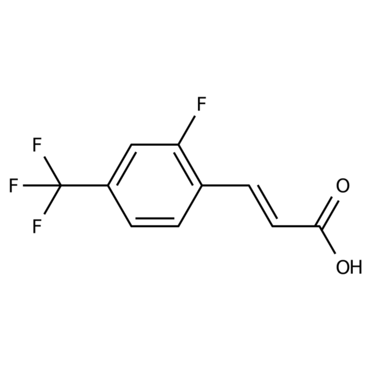 Structure of 262608-88-8 | 3-(2-Fluoro-4-(trifluoromethyl)phenyl)acrylic acid