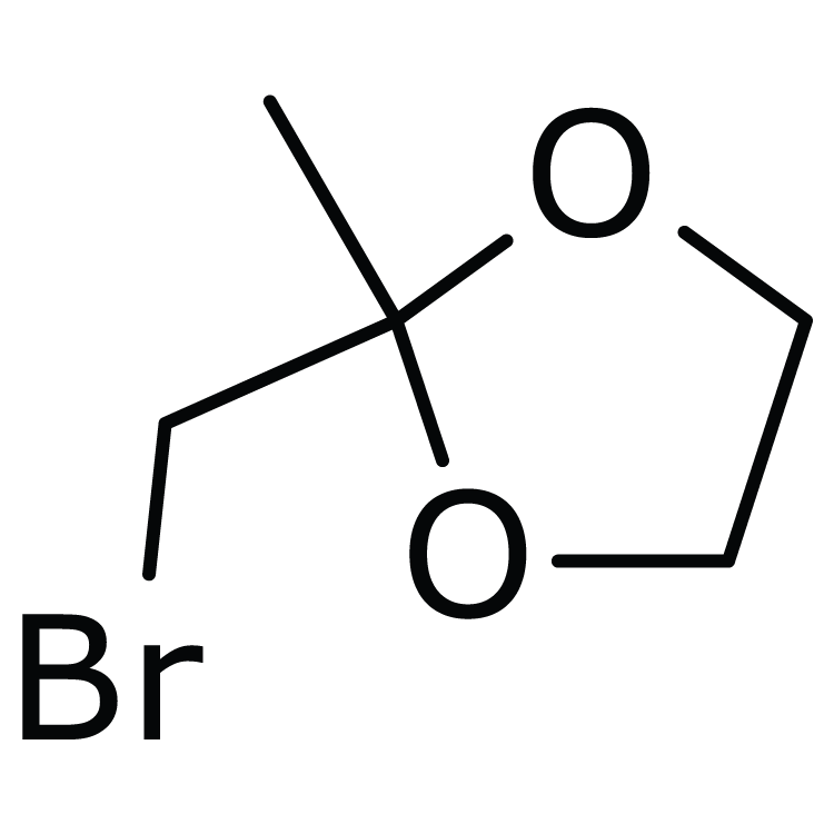 Structure of 33278-96-5 | 2-(Bromomethyl)-2-methyl-1,3-dioxolane