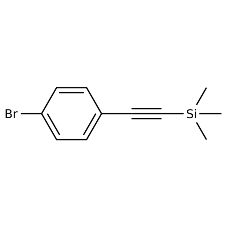 Structure of 16116-78-2 | ((4-Bromophenyl)ethynyl)trimethylsilane