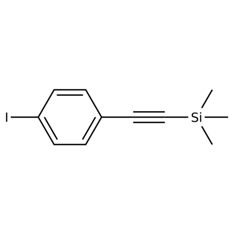 Structure of 134856-58-9 | ((4-Iodophenyl)ethynyl)trimethylsilane