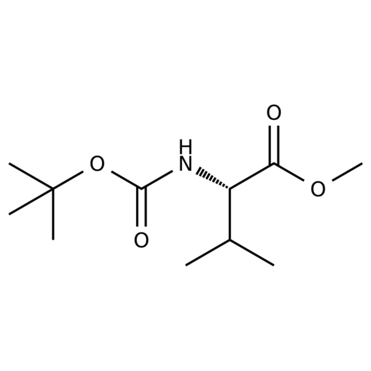 Structure of 58561-04-9 | (S)-Methyl 2-((tert-butoxycarbonyl)amino)-3-methylbutanoate