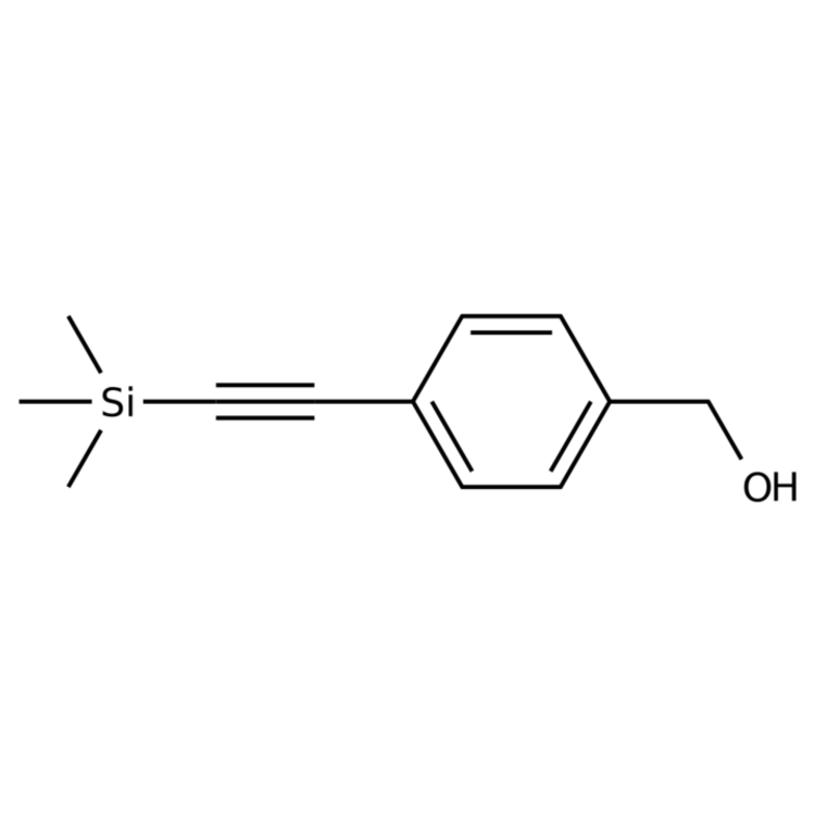 Structure of 275386-60-2 | (4-((Trimethylsilyl)ethynyl)phenyl)methanol