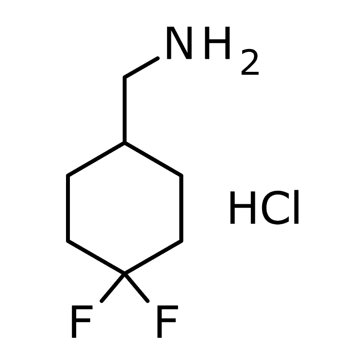 Structure of 809273-65-2 | (4,4-Difluorocyclohexyl)methanamine hydrochloride