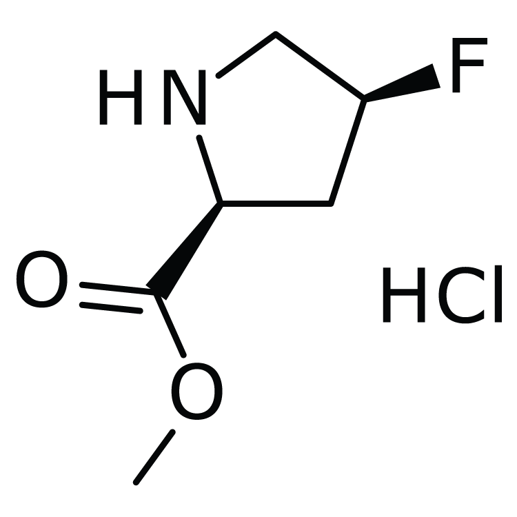 Structure of 58281-79-1 | (2S,4S)-Methyl 4-fluoropyrrolidine-2-carboxylate hydrochloride