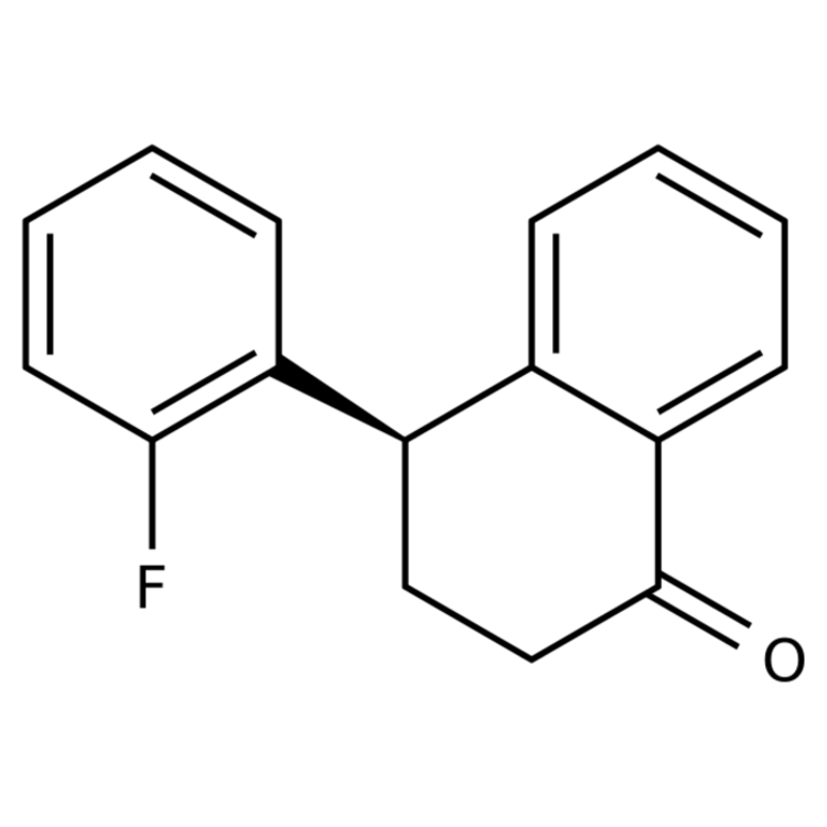 Structure of 1234356-88-7 | (R)-4-(2-Fluorophenyl)-3,4-dihydronaphthalen-1(2H)-one